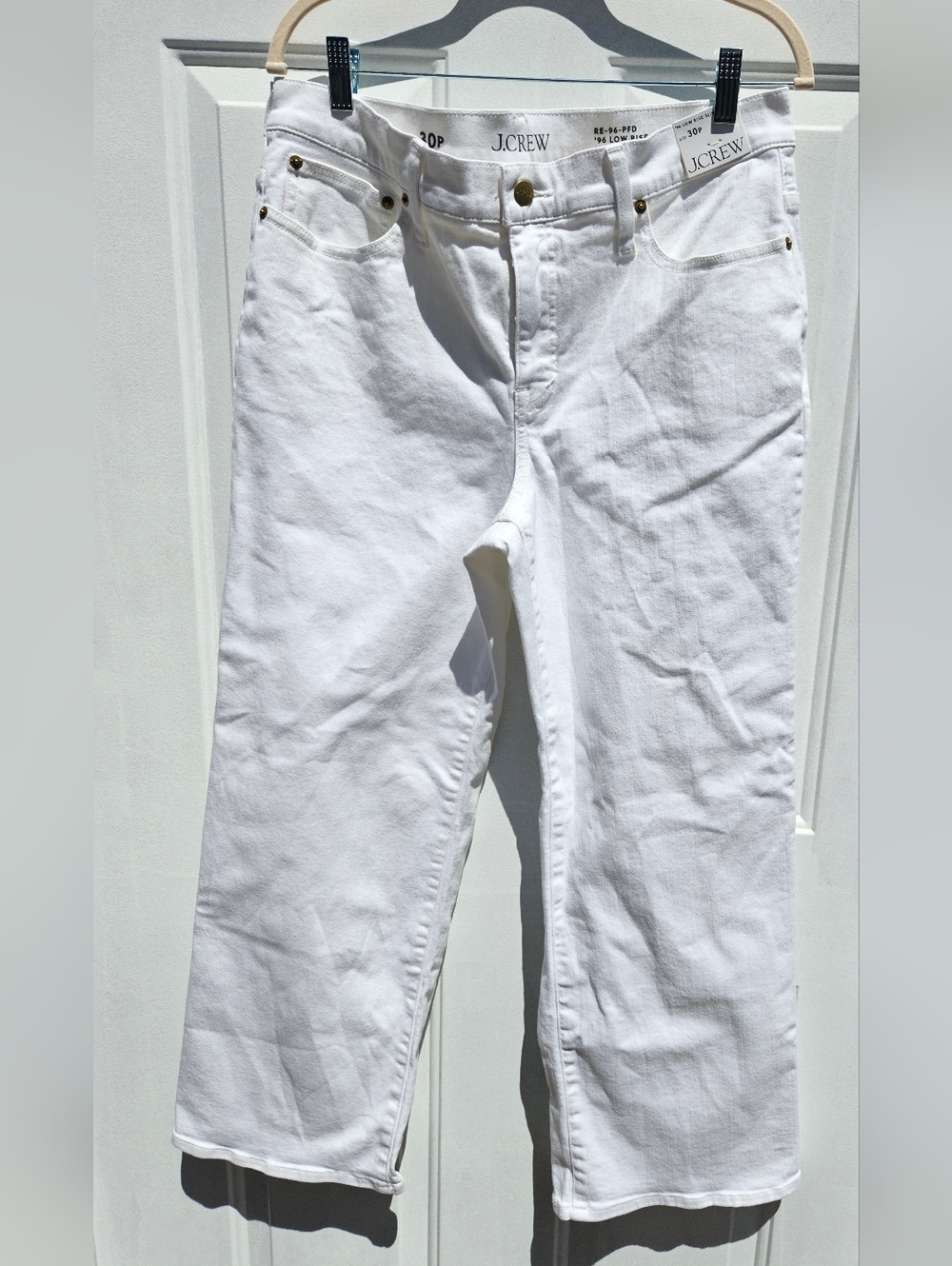 J. Crew Women's '96 Low Rise Slim Wide Jeans 30P Summer Boho Cruise Vacation